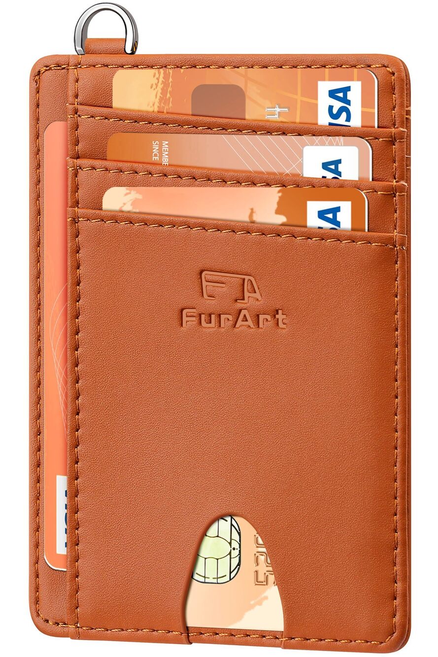 1460 Slim Minimalist Wallet, Front Pocket Wallets, RFID Blocking, Credit